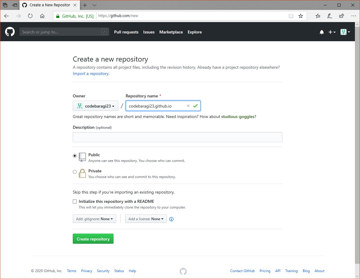 GitHub Pages 시작 - Dev.Jinn